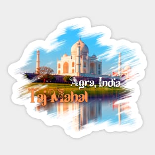 Taj Mahal. Agra, India Sticker